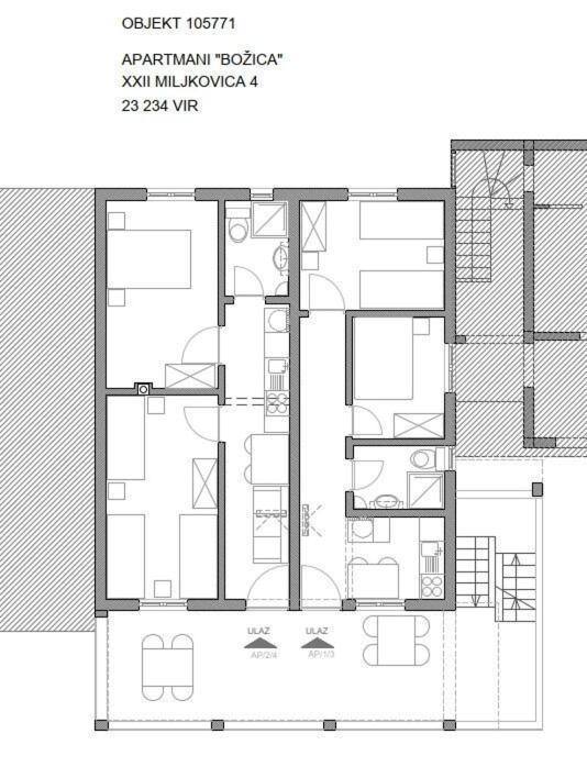 Apartments Bozica Vir Εξωτερικό φωτογραφία